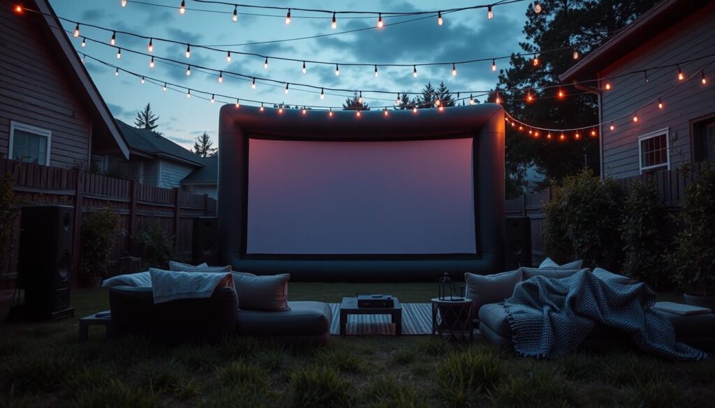 Backyard Theater Audio Setup