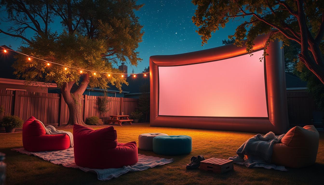 inflatable screen outdoor