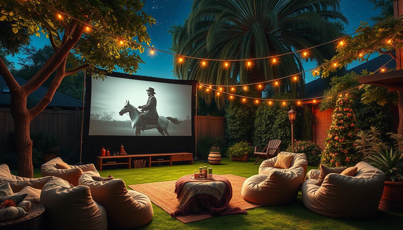 outdoor movie screen