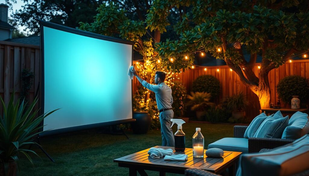 outdoor screen maintenance