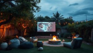 projector screen outdoor